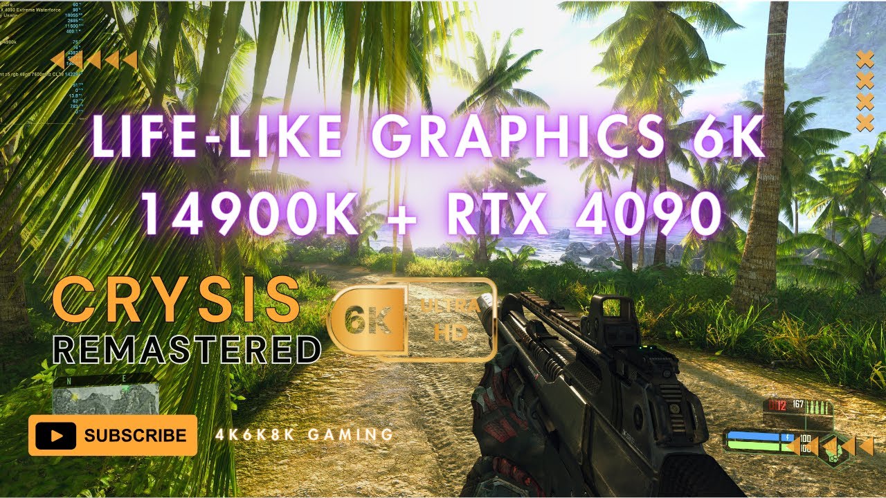 Crysis Remastered  |  Realistic Graphics in 6k Resolution with RTX 4090 + 14900k