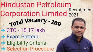 HPCL Recruitment 2021 Without GATE | CTC : 15.17 LPA | Final Year Eligible | No Negative Marking |