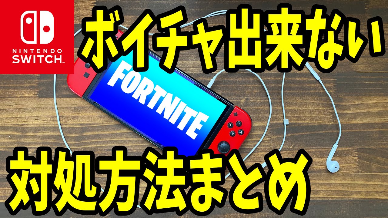 スイッチ ボイスチャットできない時の対処方法まとめてみた Fortnite フォートナイト Youtube