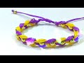 4 Pulseras de hilo  macramé Fácil