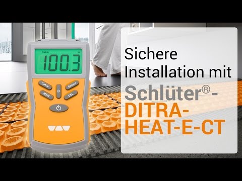 Sichere Installation Mit Schluter Ditra Heat E Ct Youtube