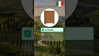 🇮🇹 legno, seghetto, armadio, vernciare… Can you name all 5 Italian Objects &amp; Materials words?