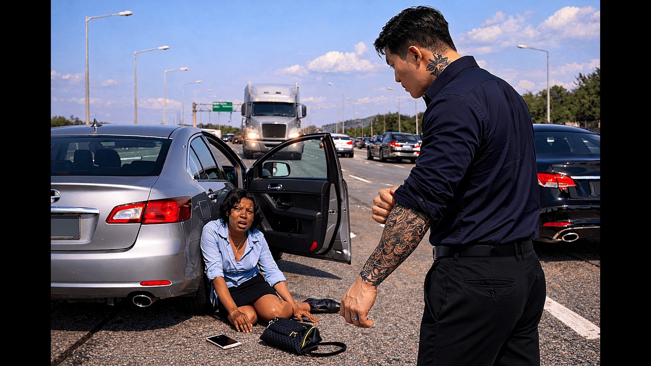 Her Abusive Ex Pushed Her From A Moving Car — Korean Mafia Boss Pulled Over & Rolled Up His Sleeve…