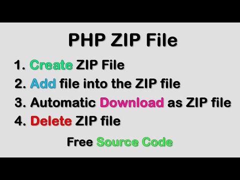 php create file  New 2022  Create And Download Zip File In PHP