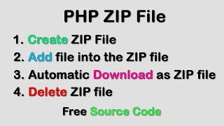 Create And Download Zip File In PHP