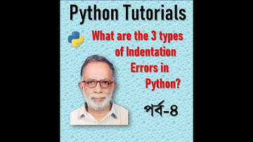 What are the Python Indentation Error Types | #shorts