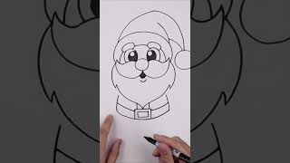 Как нарисовать Деда Мороза, How To Draw Santa Claus