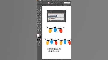 Custom brush in Illustrator #illustrator #tutorial #custombrushes #brushes #design