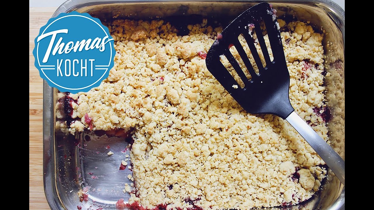 Apfel-Blaubeer Crumble | Apple-Blueberry-Crumble