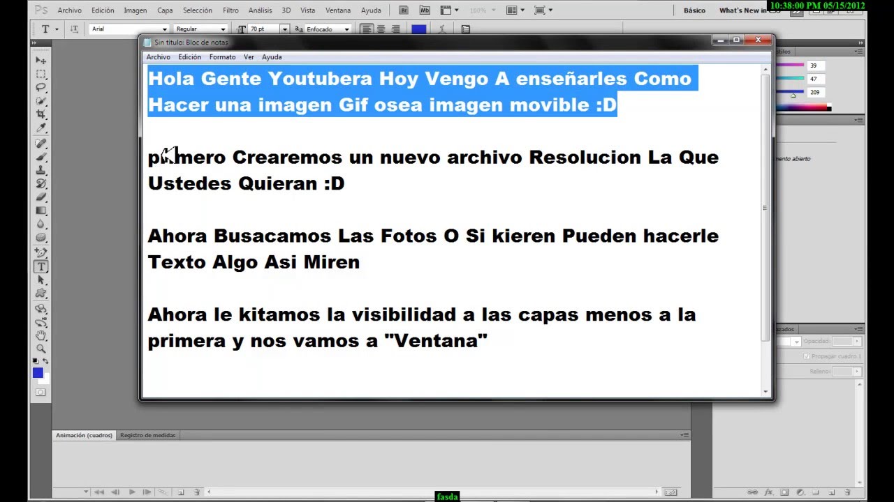 Como Hacer Imagenes Gif En Photoshop Cs5 YouTube