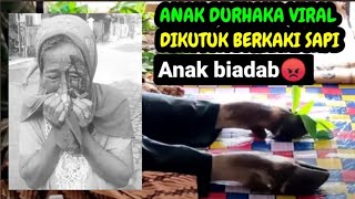 VIRAL | ANAK DURHAKA TEGA TENDANG KEPALA IBU DAN DI KUTUK MENJADI SAPI