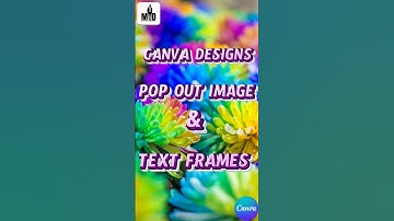 Canva Designs Pop Out Images and Text Frames #canvaforbeginners #canvatexteffects #canvatutorial