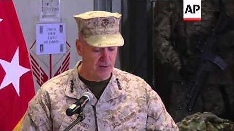 Comment on general security as final ISAF change of command takes place