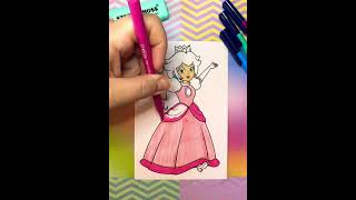 Princess Peach colouring