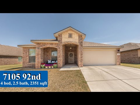 7105 92nd St, Lubbock, TX home video tour