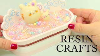 Kawaii Resin Casting Powder Box- DIY- Resin Crafts