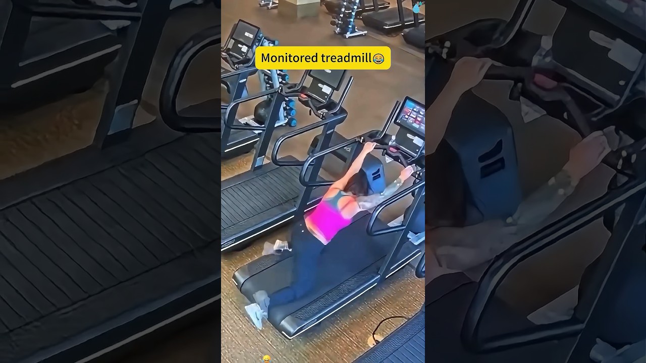 Funny moments on the treadmill 😂 #funny #funnyprank #youtube #prank #prankideas #happy #prankkids