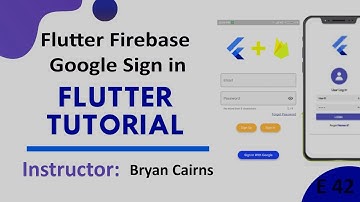 Flutter - 42 Firebase Google Sign in | Flutter Tutorial - Google SignIn With Firebase