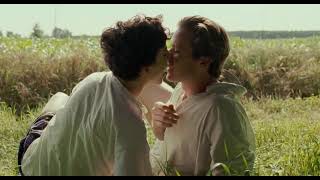 Call me by your Name Kissing scene and sweet moments of Elio and Oliver ?️ peach moments