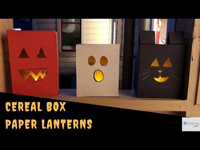 Cereal Box Jack O Lantern DIY For Halloween | Hisp...