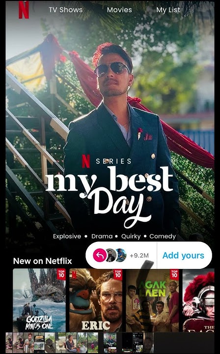 My best day Netflix add your template॥how to make netflix template in