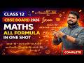 Class 12 Maths Cbse 2026 All Formula in One Shot by Vivek Sir