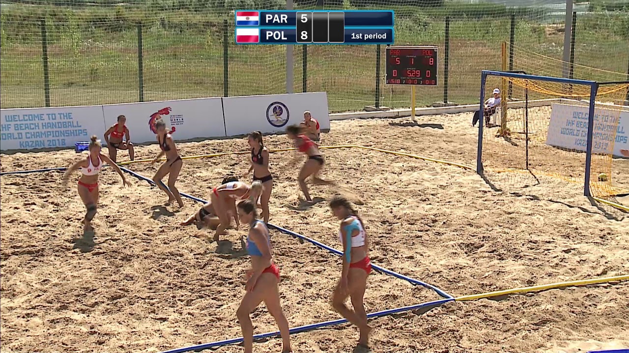 Paraguay vs Poland | Main round | 2018 IHF Women's Beach Handball World Championship