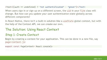 How to Manage Global useState with Context in React Native