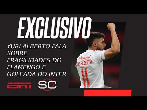 FRAGILIDADES DO FLAMENGO, GOLEADA DO INTER E ATÉ CHURRASCO: Yuri Alberto EXCLUSIVO no SportsCenter!