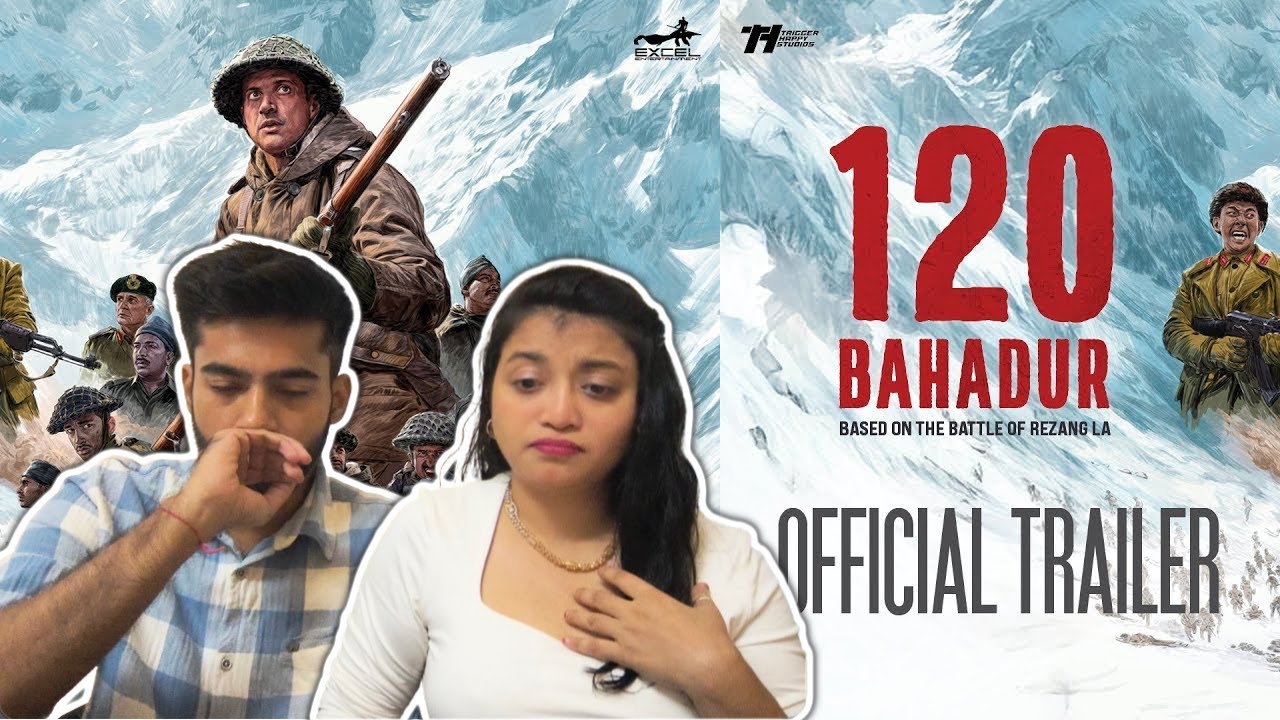 120 Bahadur | Official Trailer | Farhan Akhtar | REACTION AND REVIEW