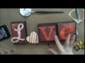 DIY Wooden Decoupage Love sign DIY Wooden Decoupage Love sign