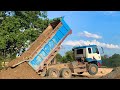 Super Spread Dirt Soil Overload Dump Truck Bulldozer Komatsu