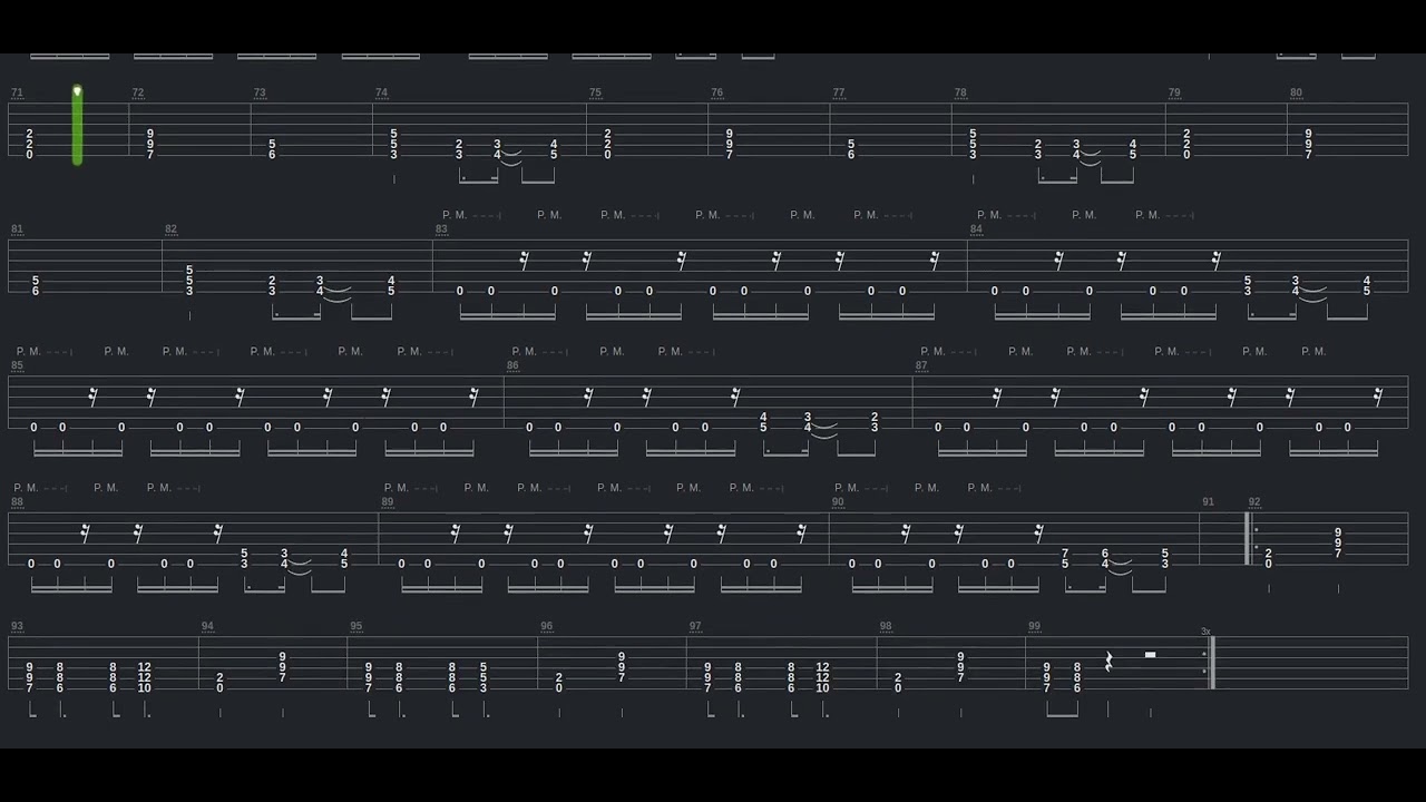 Youthanasia Tab by Megadeth + Guitar only + Guitar tab - YouTube