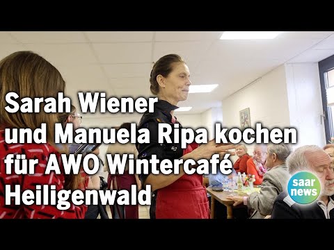 Sarah Wiener und Manuela Ripa kochen für AWO Wintercafé Heiligenwald