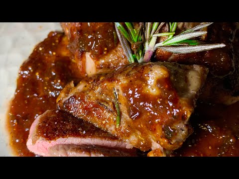 LAMB CHOPS With ROSEMARY FIG BUTTER SAUCE