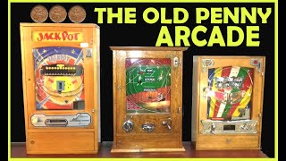 Old Penny Slot Machines at Great Yarmouth in The UK