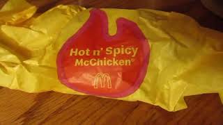McDonald's Hot & Spicy McChicken Sandwich