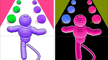 Rope Man Run 🏀 vs Reverse gameplay  Colour Run walkthrough , iOS Android New Update ( part : 1412 )