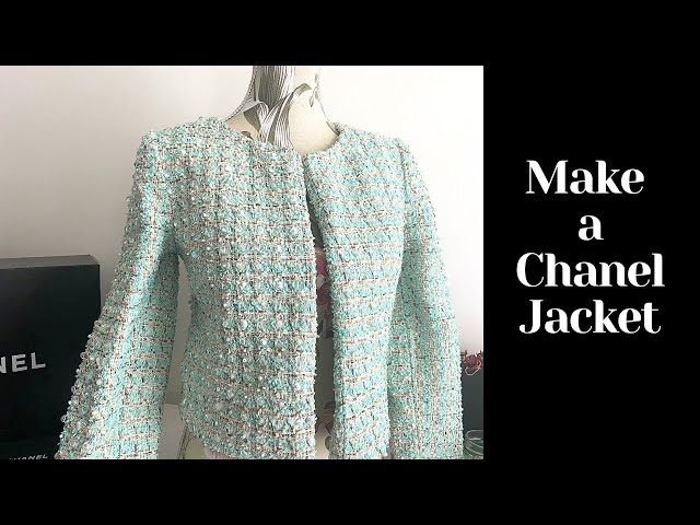 Make a Tweed Chanel Jacket 🧥 The pattern matching is chef's kiss! 