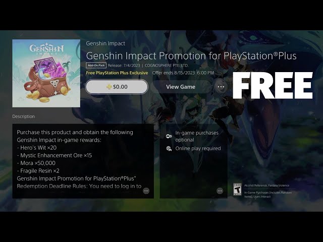 Hey Genshin Impact players! With PlayStation Plus, you can redeem