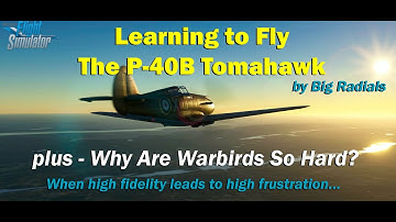 Learning to Fly The P-40B by Big Radials