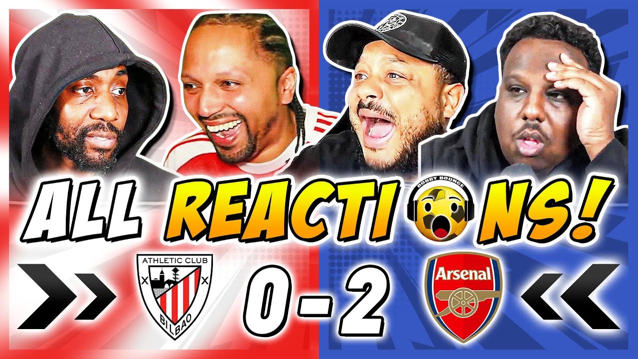 ARSENAL + RIVAL & HATERS FAN REACTIONS TO ATHLETIC CLUB 0-2 ARSENAL ...