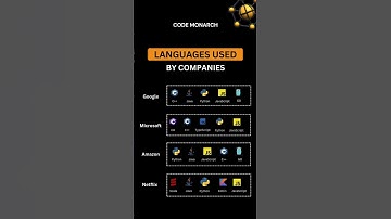 Top Programming Languages Used by Companies! 💻🔥 #coding #developer #tech