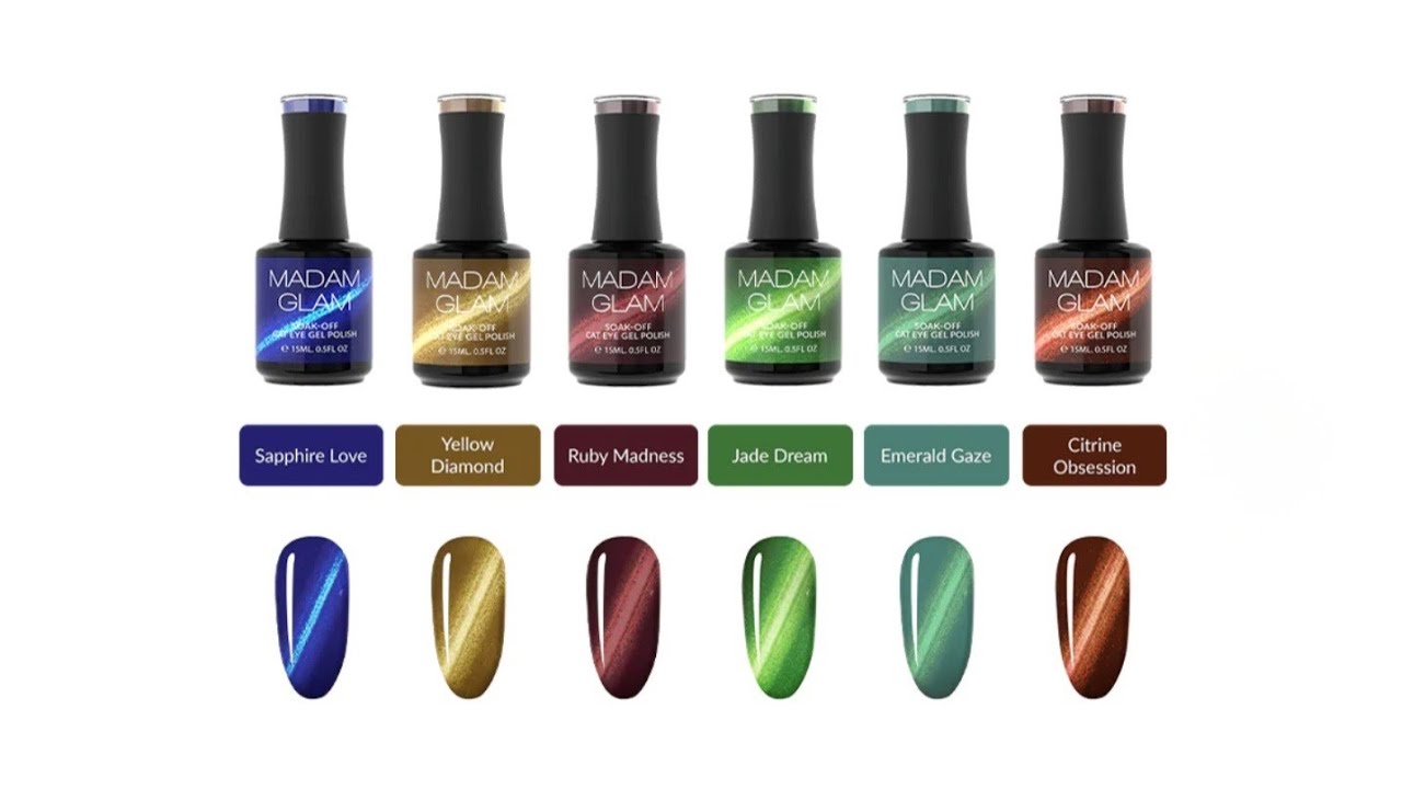New Madam Glam Cat Eye Gels  Swatch and Comparisons
