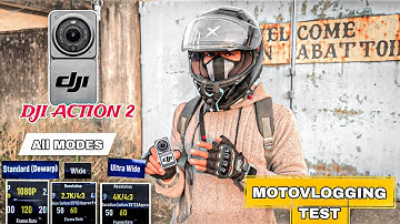 Dji Action 2 Motovlogging TEST 💯  |Best Budget:Action Camera | Best for Motovlogging.