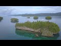 RAJA AMPAT in West Papua, Indonesia. Some of the beautiful bays and islets on Gam Island