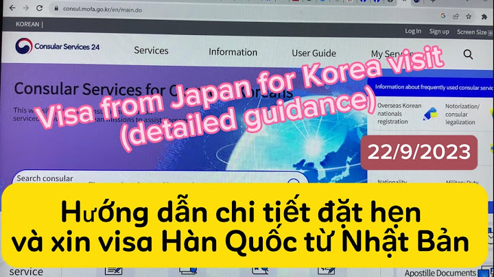 Hướng dẫn ghi visa đi hàn quốc