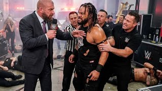 TOTAL CHAOS! TRIPLE H SUSPENDS JACOB FATU AFTER HE DESTROYS EVERYONE BACKSTAGE