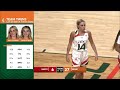 Cavinder twins haley  hanna play first exhibition game after transferring to acc miami hurricanes
