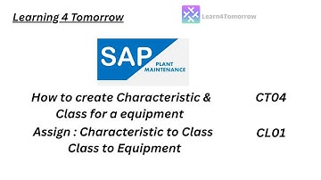SAP PM: Create and Assign Characteristics & Class to Equipment | Step-by-Step Guide